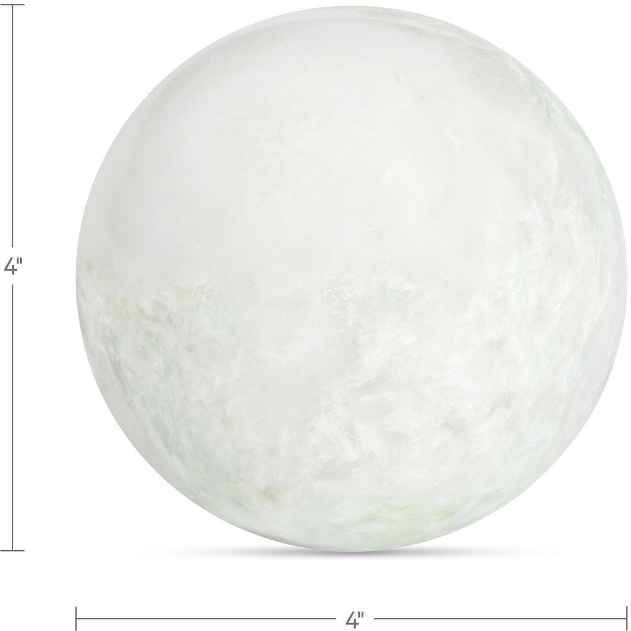 Odessa Sphere Tabletop Accent Green Onyx Marble 3 Odessa Sphere Tabletop Accent Green Onyx Marble - Image 3