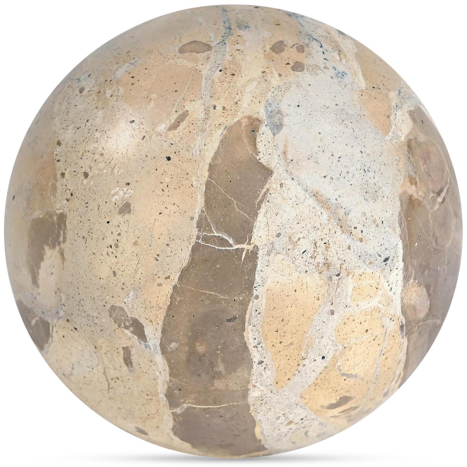 Odessa Sphere Tabletop Accent Tendu Beige Marble 4 Odessa Sphere Tabletop Accent Tendu Beige Marble - Image 4