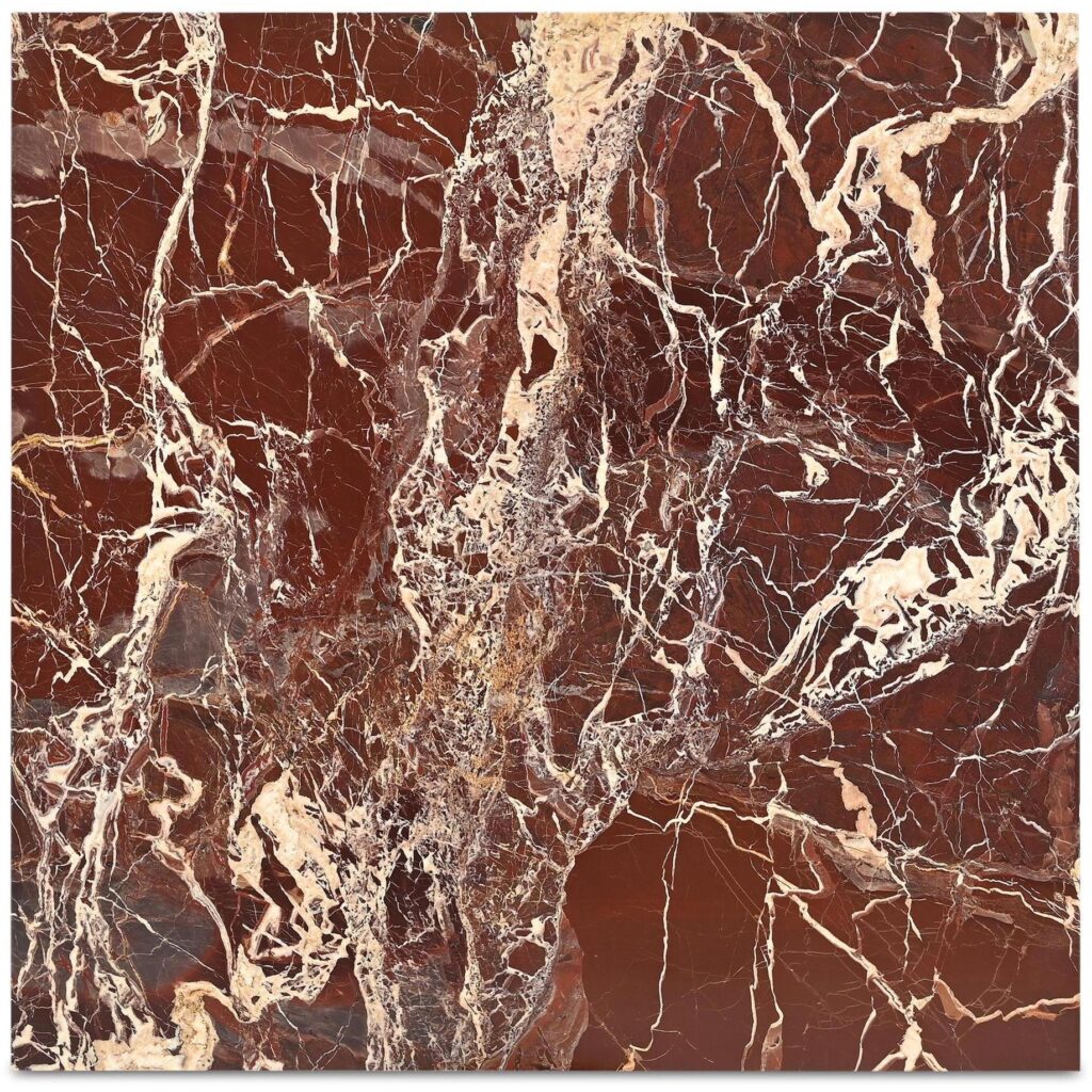 Rosa Accent Table Rosso Levanto Marble - Image 7