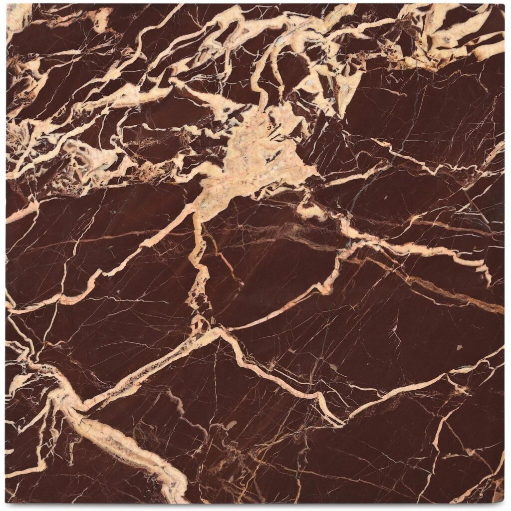 Rosa Accent Table Rosso Levanto Marble - Image 8