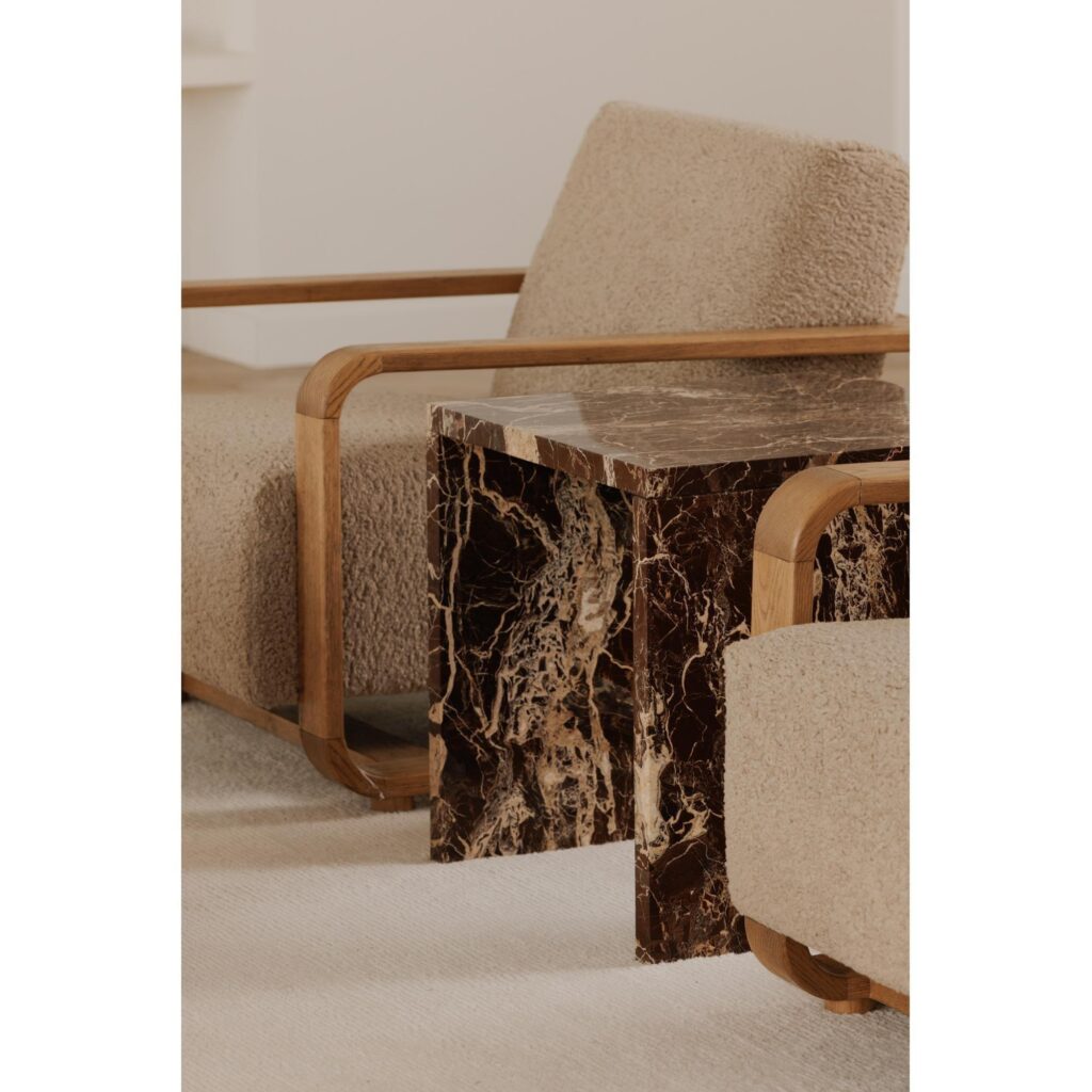 Rosa Accent Table Rosso Levanto Marble - Image 12