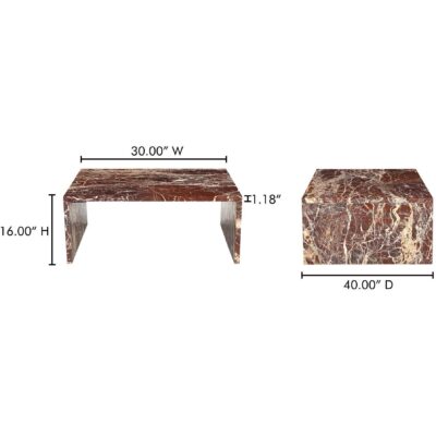 Rosa Coffee Table Rosso Levnato Marble 27 Rosa Coffee Table Rosso Levnato Marble GZ-1182-06-0 GZ 1182 06 0 70