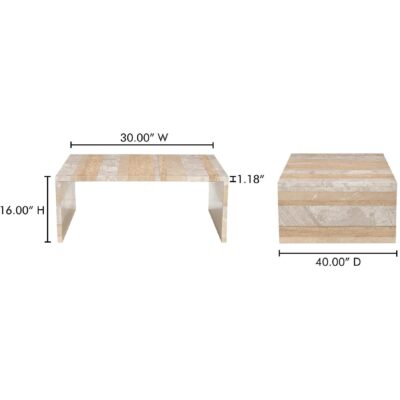 Rosa Coffee Table Multicolor Marble GZ-1182-37-0 GZ 1182 37 0 70