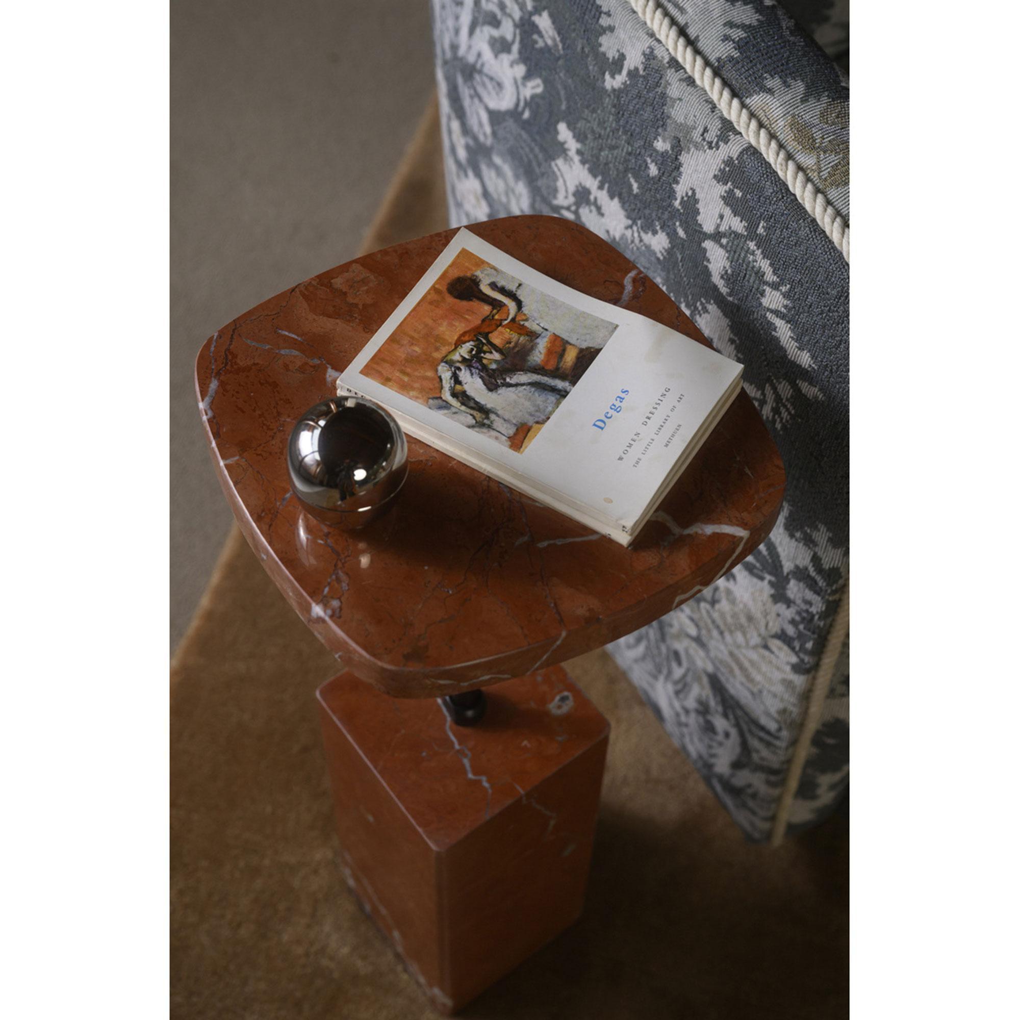 Caro Side Table Rosso Alicante Marble 5 Caro Side Table Rosso Alicante Marble - Image 5