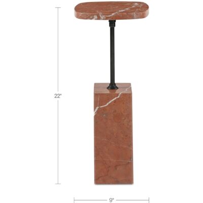 Caro Side Table Rosso Alicante Marble 12 Caro Side Table Rosso Alicante Marble GZ-1188-04-0 GZ 1188 04 0 70 dim