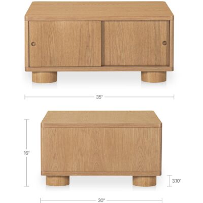 Hobbs Storage Coffee Table Natural 5 Hobbs Storage Coffee Table Natural HN-1011-24 HN 1011 24 70 dim