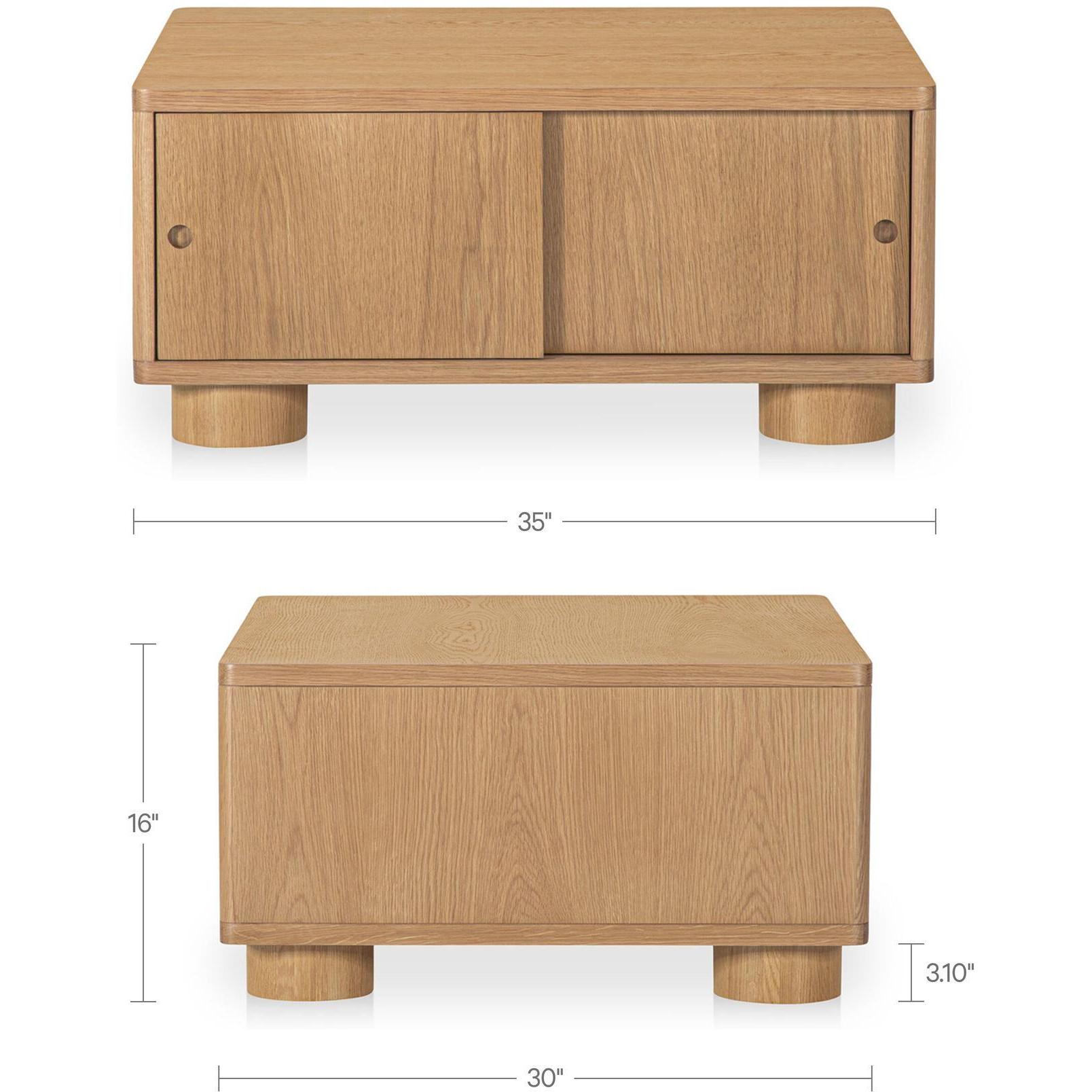 Hobbs Storage Coffee Table Natural 3 Hobbs Storage Coffee Table Natural - Image 3