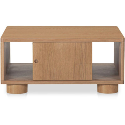 Hobbs Storage Coffee Table Natural HN-1011-24 HN 1011 24 Hobbs front open shadsilo