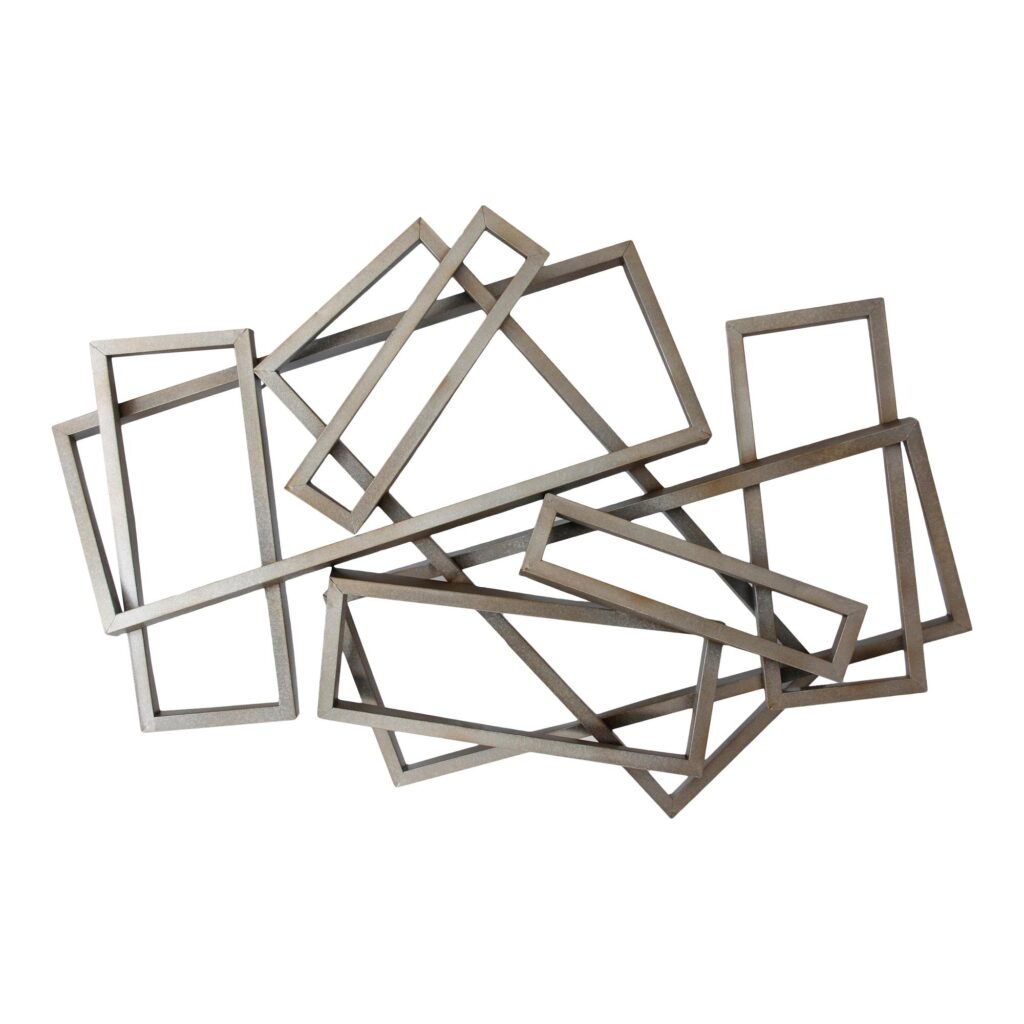 Metal Rectangles Wall Décor HW-1007-30 HW 1007 30