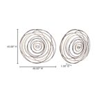 Iron Braid Wall Décor HW-1068-37 HW 1068 37 70