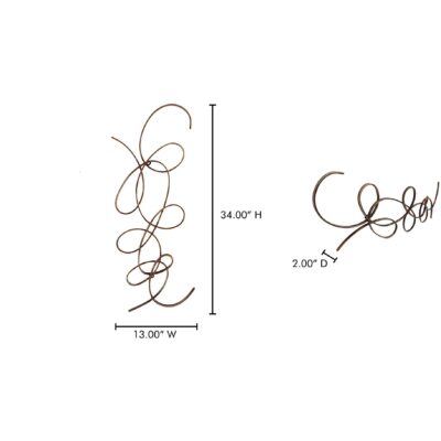 Scroll One Wall Decor HW-1072-30 HW 1072 30 70