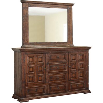 Terra 6 Drawer 2 Doors Dresser IFD1020DSR IFD1020DSR 02