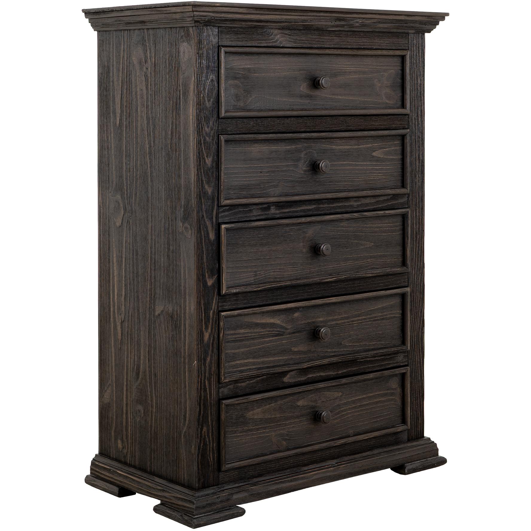 Terra Dark 5 Drawer Chest 2 Terra Dark 5 Drawer Chest - Image 2