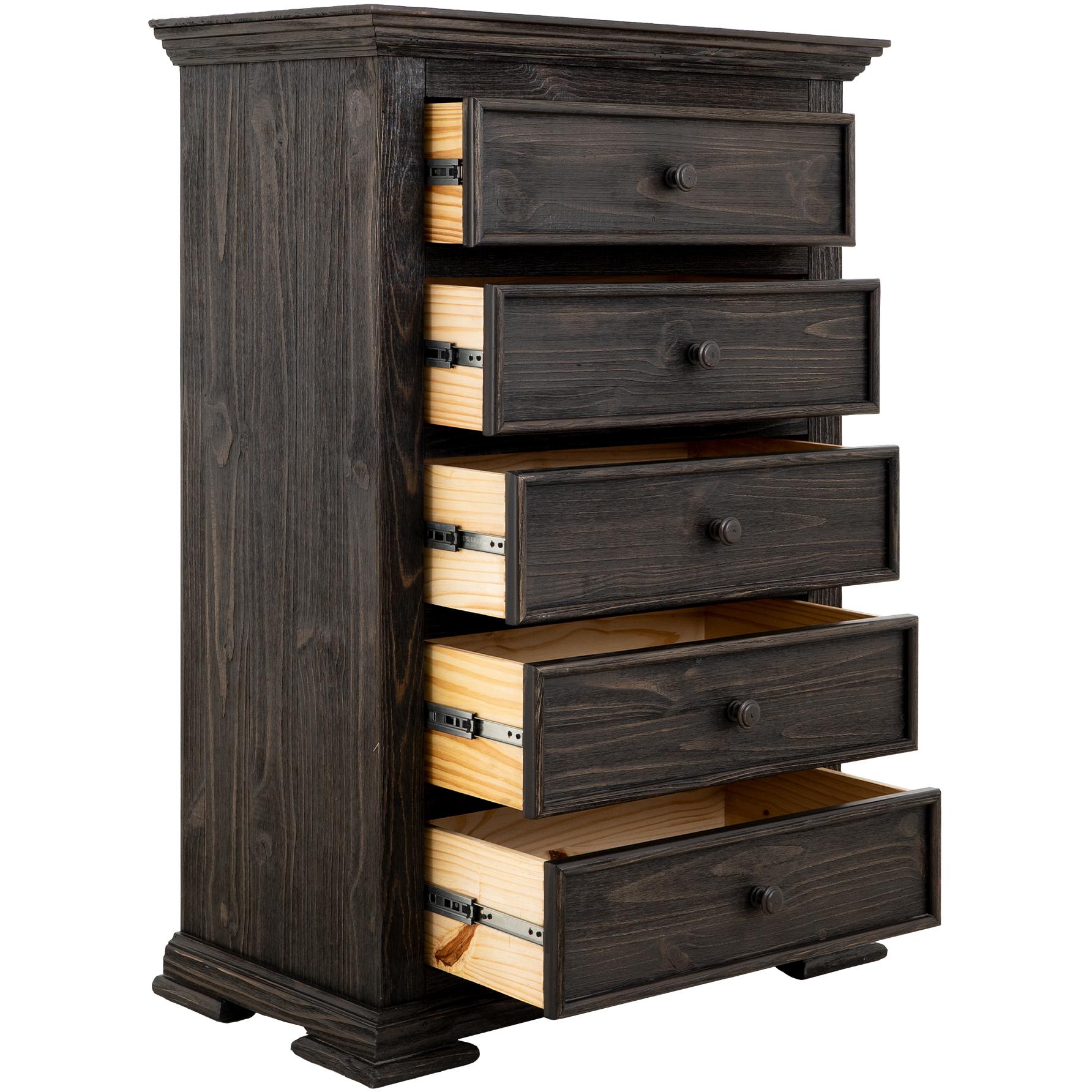 Terra Dark 5 Drawer Chest 3 Terra Dark 5 Drawer Chest - Image 3