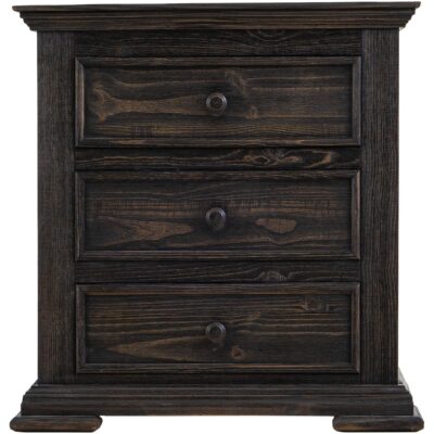 Terra Dark 3 Drawer Nightstand