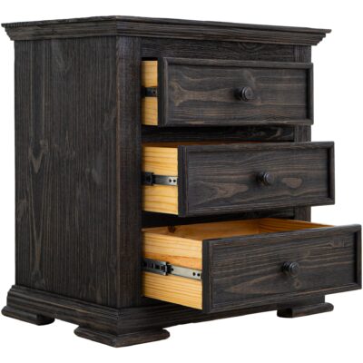 Terra Dark 3 Drawer Nightstand IFD1051NTS IFD1051NTS 03