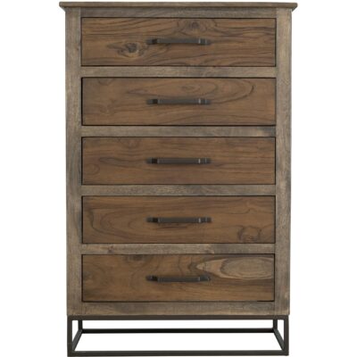 Natural Teca 5 Drawer Chest IFD1171CHT IFD1171CHT 02