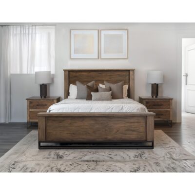 Natural Teca 2 Drawer Nightstand IFD1171NTS IFD1171NTS 03