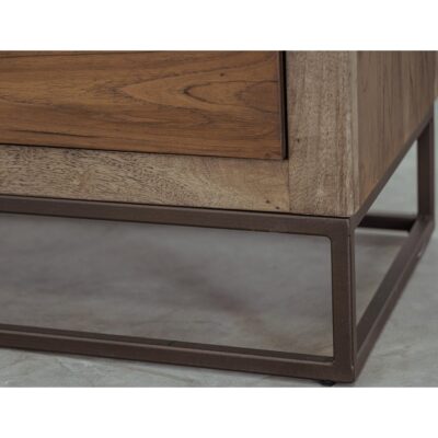 Natural Teca 2 Drawer Nightstand IFD1171NTS IFD1171NTS 06