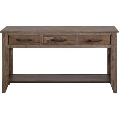 Natural Teca 3 Drawer 1 Shelf Sofa Table IFD1171SFT IFD1171SFT 02