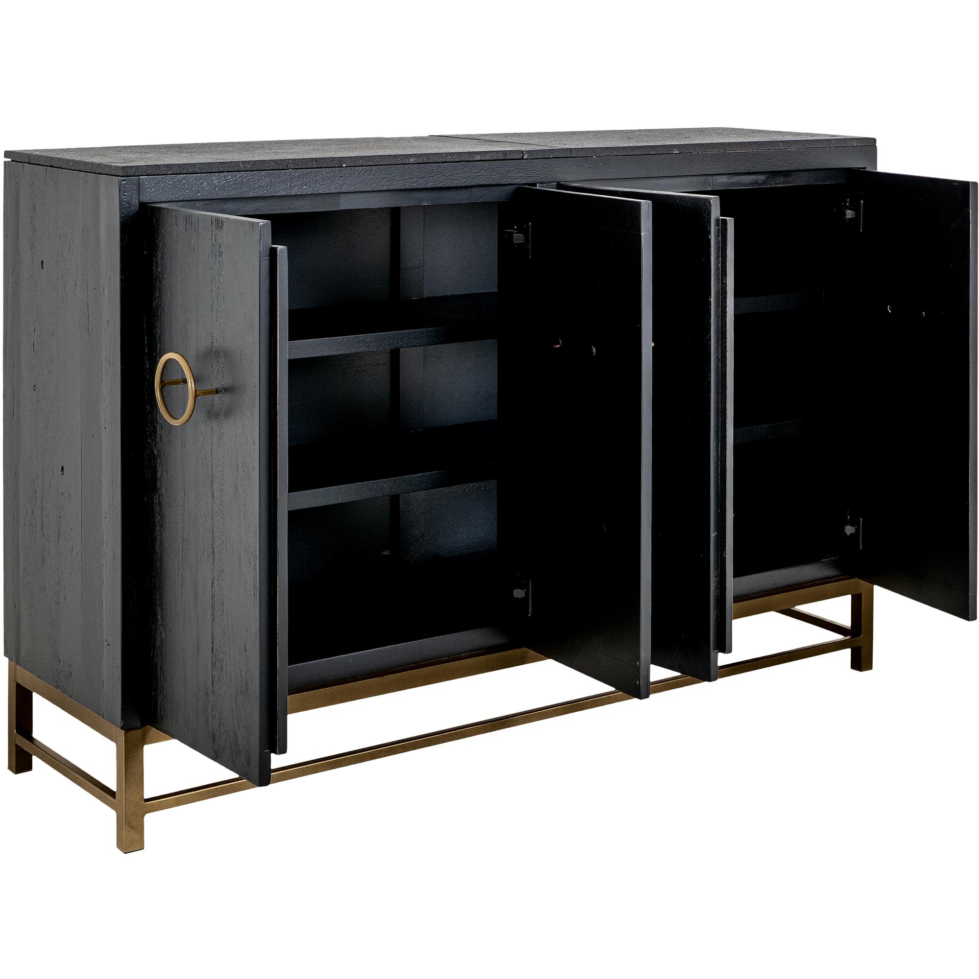 Dark Ebano 4 Door Console 3 Dark Ebano 4 Door Console - Image 3