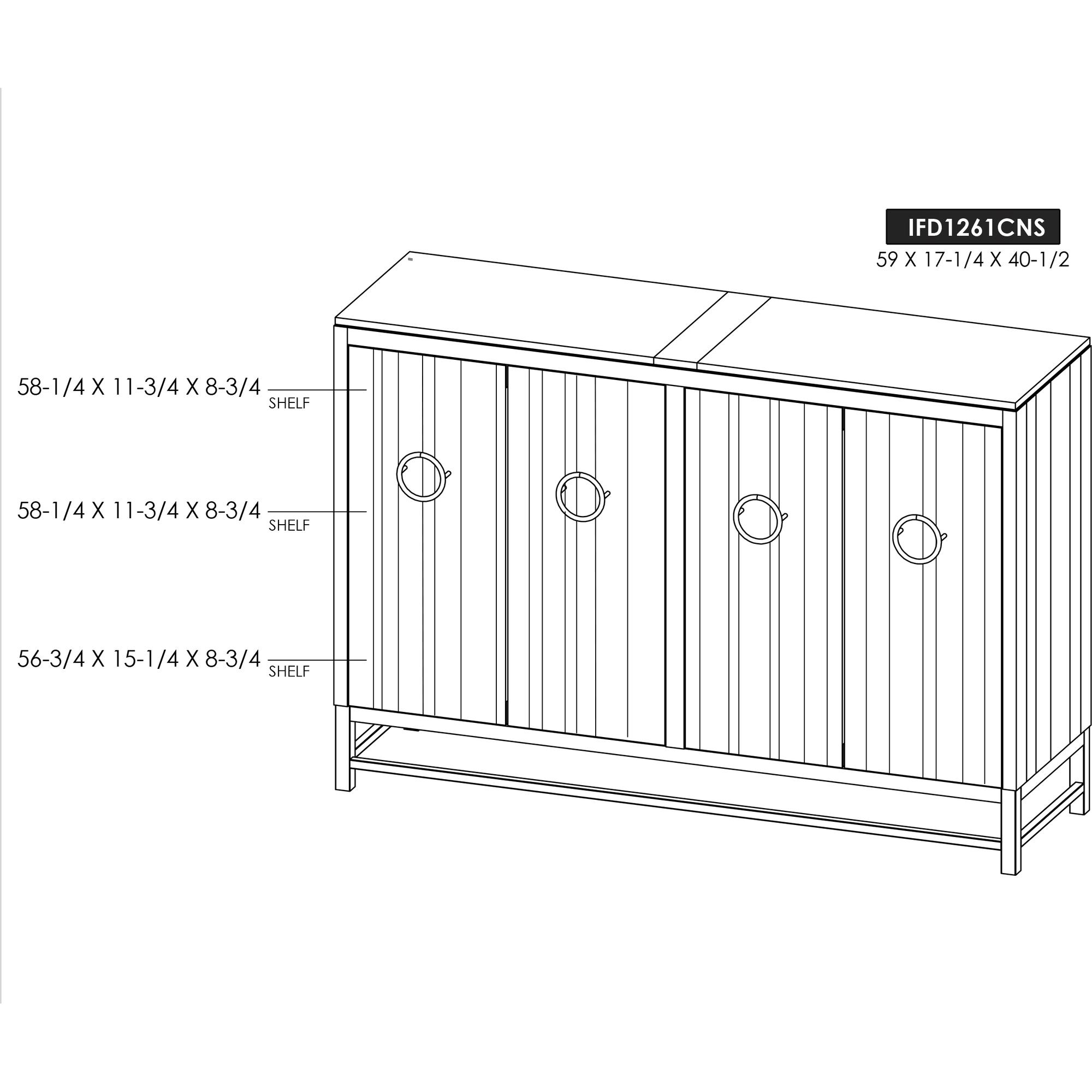 Dark Ebano 4 Door Console 10 Dark Ebano 4 Door Console - Image 10