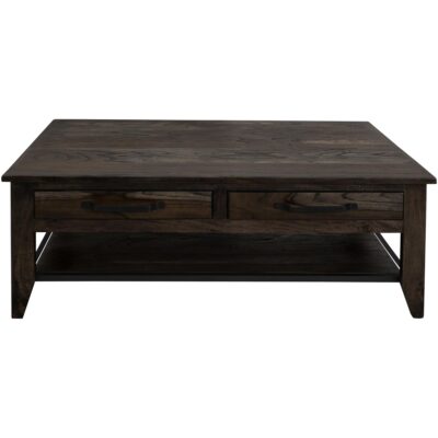 Teak 4 Drawer 1 Shelf Cocktail Table IFD1371CKT IFD1371CKT 02