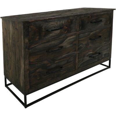 Teak 6 Drawer Dresser IFD1371DSR