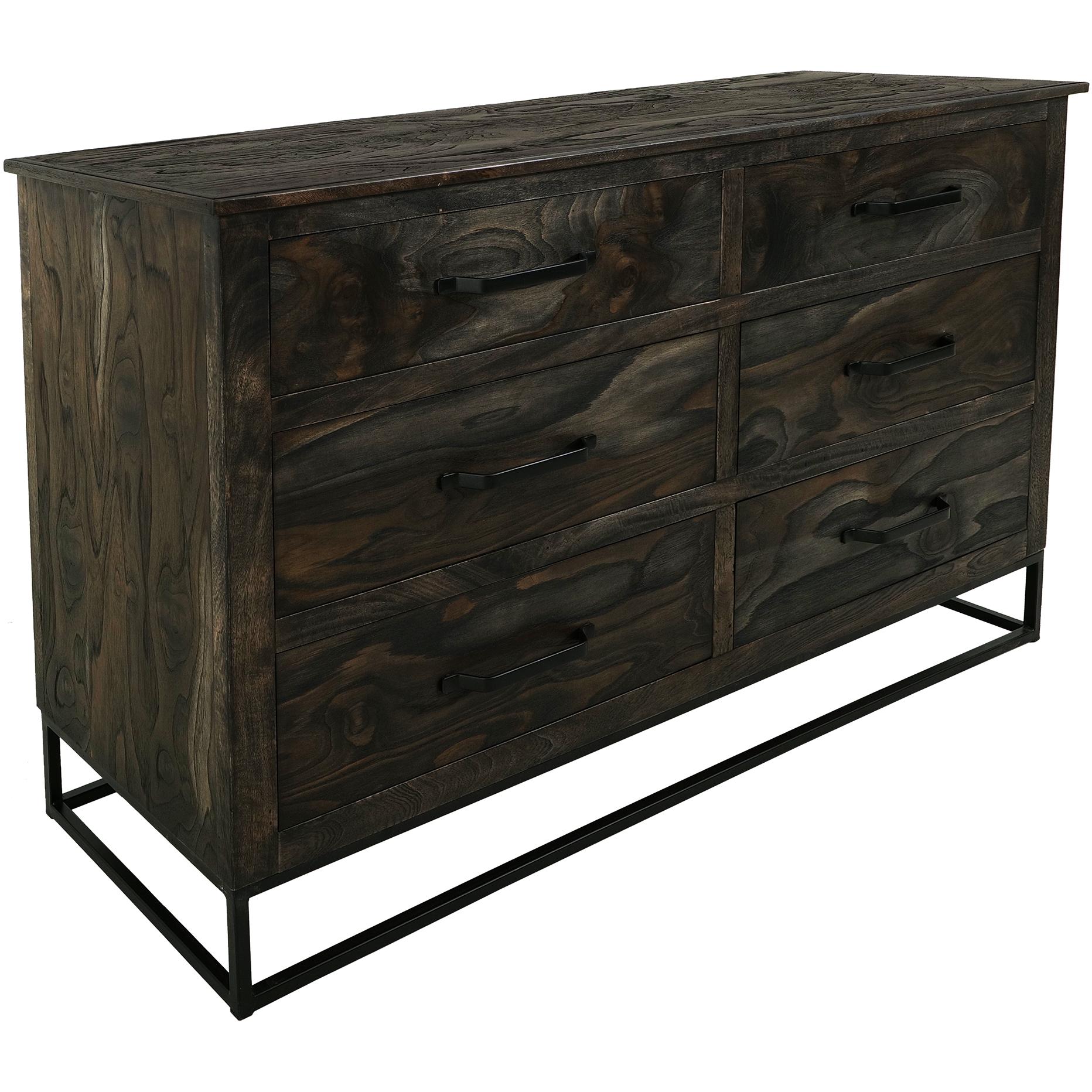 Teak 6 Drawer Dresser IFD1371DSR 1 Teak 6 Drawer Dresser IFD1371DSR