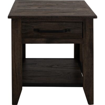Teak 1 Drawer 1 Shelf End Table IFD1371END IFD1371END 02