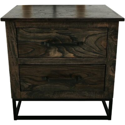 Teak 2 Drawer Nightstand IFD1371NTS IFD1371NTS 03