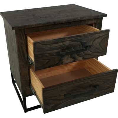 Teak 2 Drawer Nightstand IFD1371NTS IFD1371NTS 04