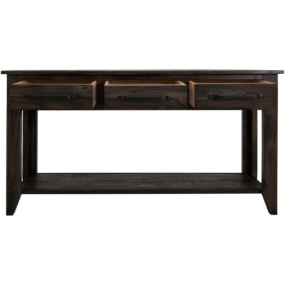 Teak 3 Drawer 1 Shelf Sofa Table IFD1371SFT IFD1371SFT 02