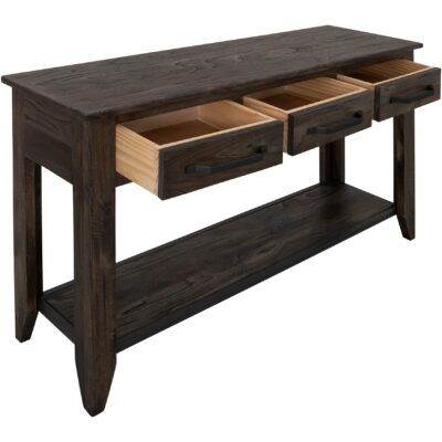 Teak 3 Drawer 1 Shelf Sofa Table IFD1371SFT IFD1371SFT 03