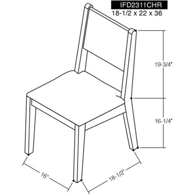 Novus Lodge Wooden Chair IFD2311CHR IFD2311CHR 09