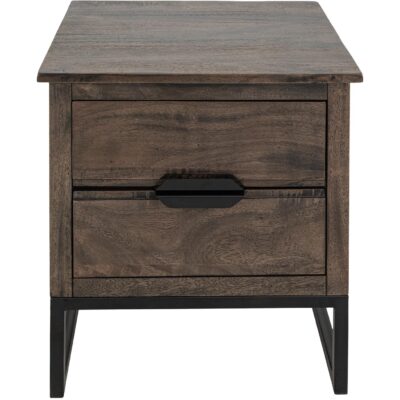 Dark Mita 2 Drawer End Table IFD2741END IFD2741END 02