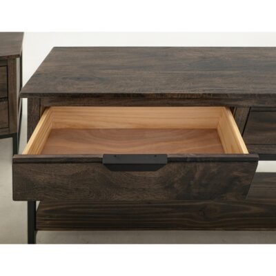 Dark Mita 2 Drawer 1 Shelf Sofa Table IFD2741SFT IFD2741SFT 03