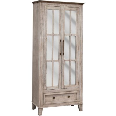 Sahara 1 Drawer 2 Glass Doors Cabinet