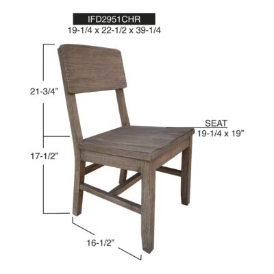 Sahara Wooden Chair 19 Sahara Wooden Chair IFD2951CHR IFD2951CHR 10