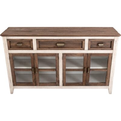 Sahara 3 Drawer 4 Glass Door Console 13 Sahara 3 Drawer 4 Glass Door Console IFD2951CNSBN IFD2951CNSBN 04