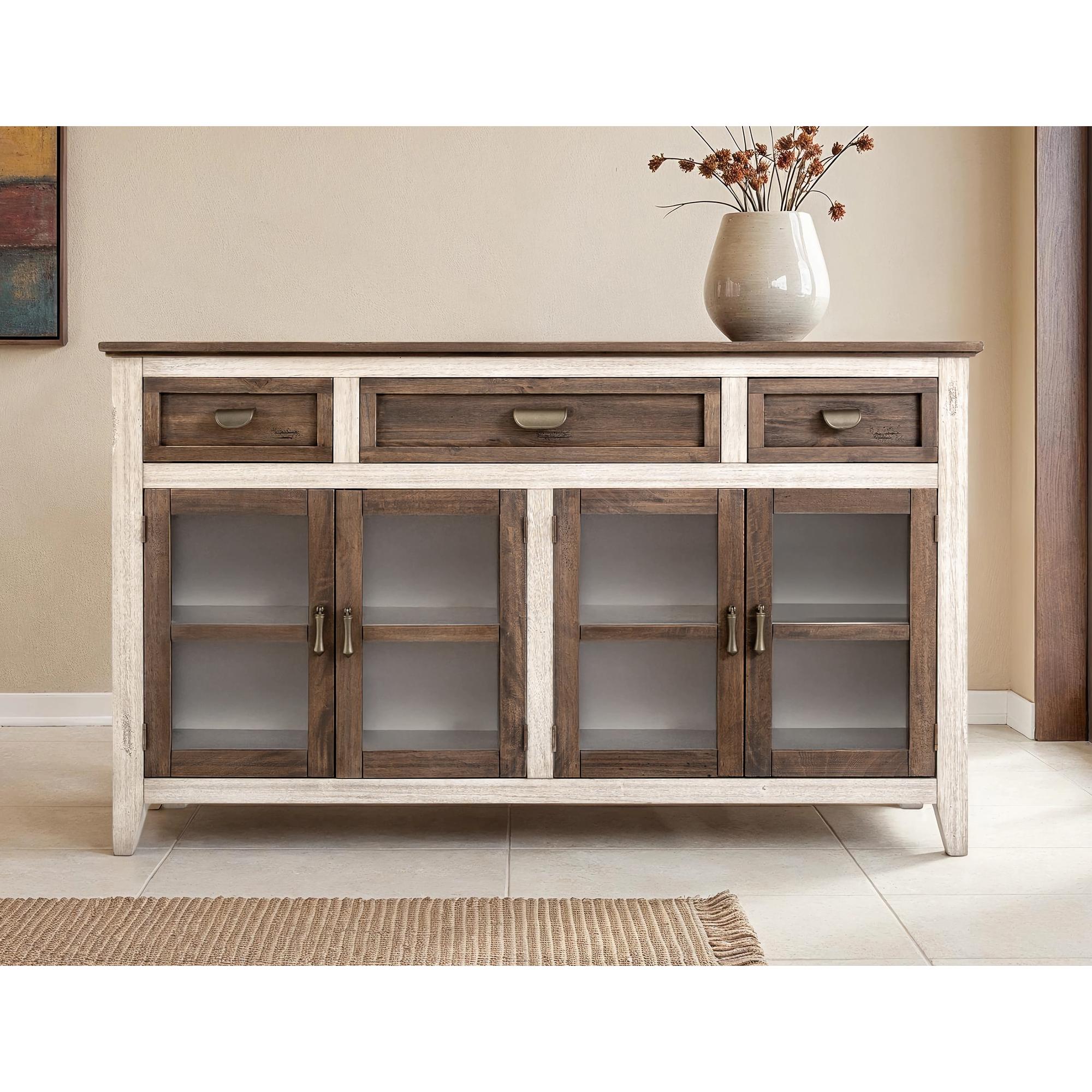 Sahara 3 Drawer 4 Glass Door Console 5 Sahara 3 Drawer 4 Glass Door Console - Image 5