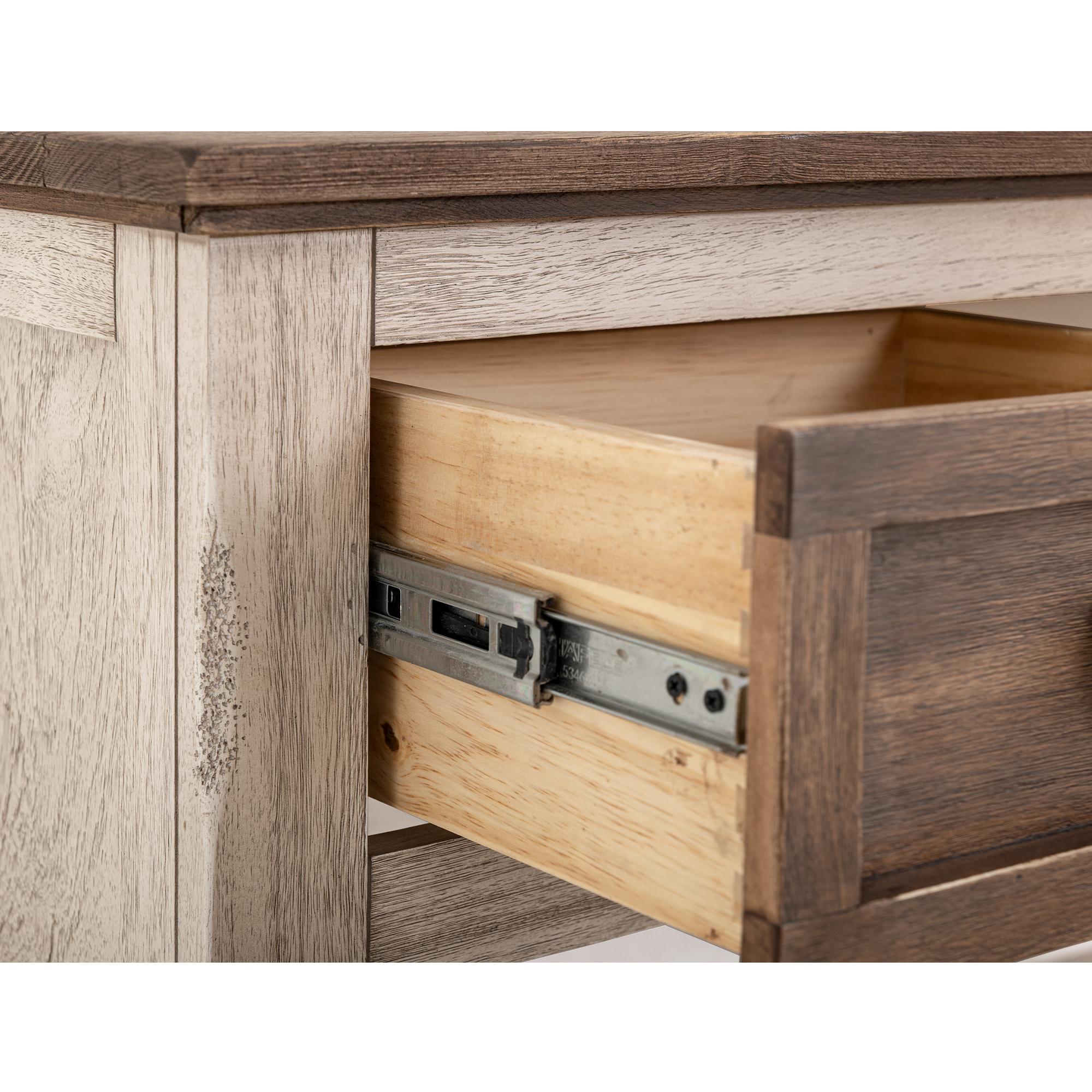 Sahara 3 Drawer 4 Glass Door Console 6 Sahara 3 Drawer 4 Glass Door Console - Image 6