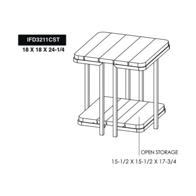 Onix Metal Base Chairside Table IFD3211CST IFD3211CST 05