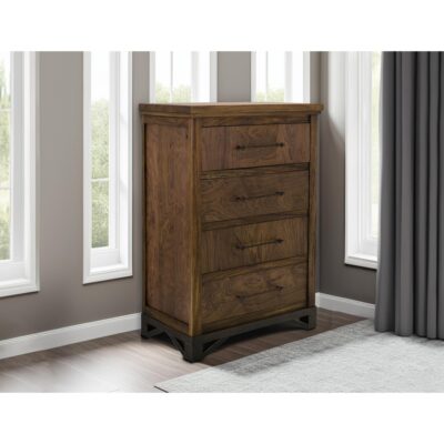 Walnut 4 Drawer Chest 9 Walnut 4 Drawer Chest IFD3421CHT IFD3421CHT 03