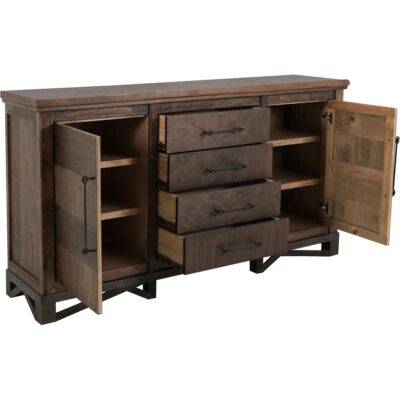 Walnut 4 Drawer & 2 Door Console 11 Walnut 4 Drawer & 2 Door Console IFD3421CNS IFD3421CNS 03