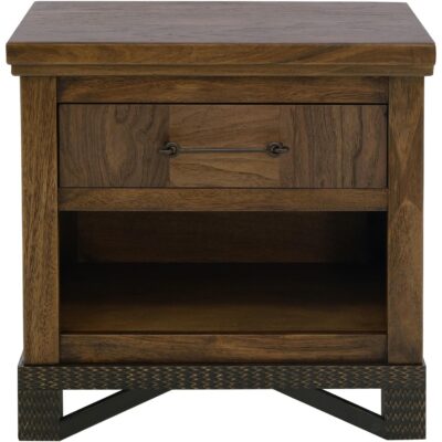 Walnut 1 Drawer 1 Shelf Nightstand IFD3421NTS IFD3421NTS 02