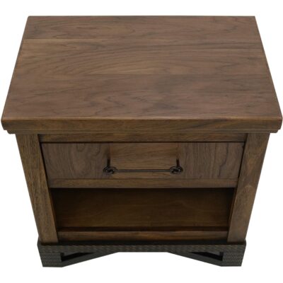 Walnut 1 Drawer 1 Shelf Nightstand IFD3421NTS IFD3421NTS 03