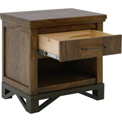 Walnut 1 Drawer 1 Shelf Nightstand IFD3421NTS IFD3421NTS 04