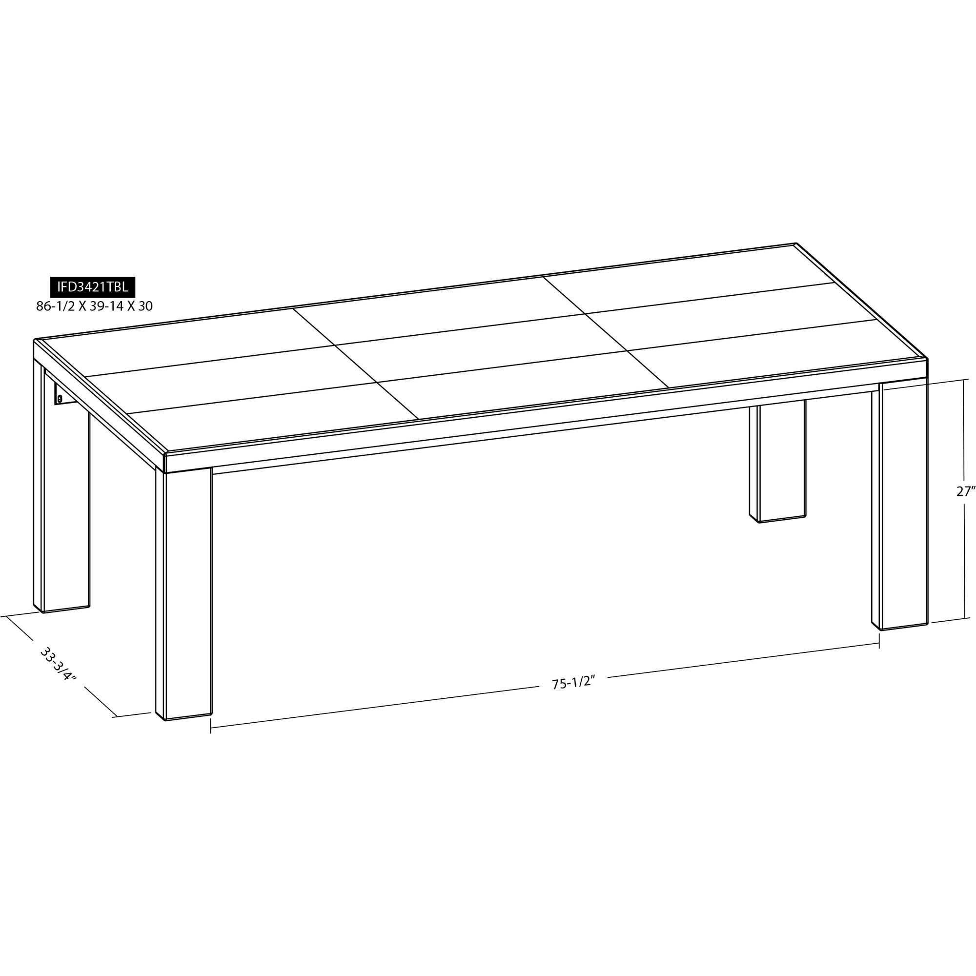 Walnut Dining Table IFD3421TBL 8 Walnut Dining Table IFD3421TBL - Image 8