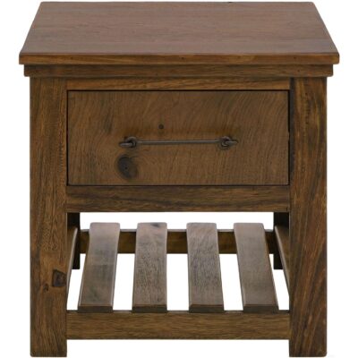 Walnut 1 Drawer End Table IFD3422END IFD3422END 02